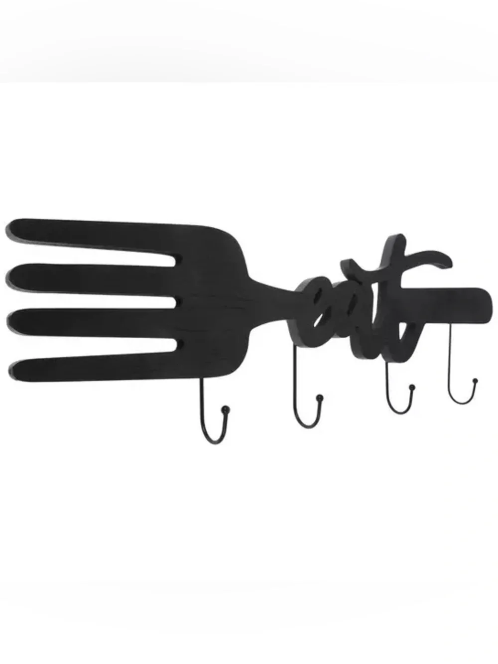 Eat Fork Wall Decor With Hooks